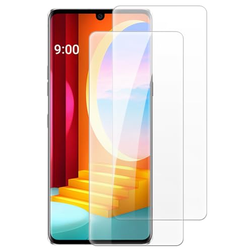 Shantime [2 piezas Protector Pantalla Cristal Templado Compatible con LG Velvet 4G (6.8 pulgadas), HD Claro Antirrayas Sin Burbujas