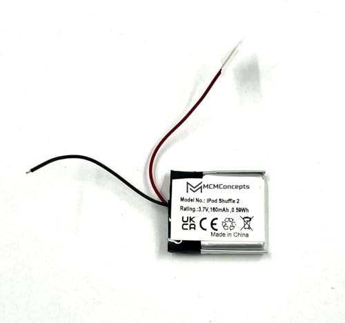 MCMConcepts Replacement Battery for Apple iPod Shuffle 2nd Generation 1GB 2GB A1204