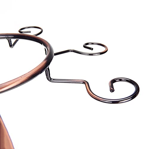 Soporte para botellas de vino de hierro forjado y metal miniatura 7