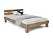 Massivholzbett Pumba Holzbett Doppelbett, Material Massivholz, Made in Germany, 90 x 200 cm, eichefarbig