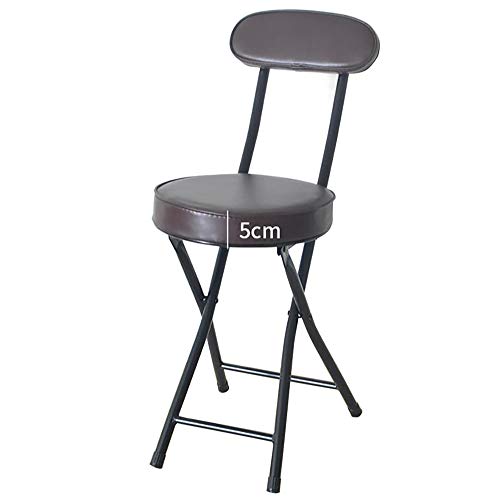 Taburete Pesado portátil - Silla de Dibujo Silla ergonómica Alta de Oficina Taburete Redondo Acolchado Plegable con...