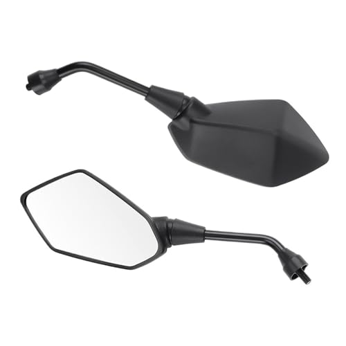 Espejos retrovisores de moto de diseño moderno con acabado resistente y cristal convexo 8mm