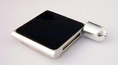 Pico Microphone for iPod nano 4G and newer, iPod classic 120GB and larger, iPod touch 2G and newer, iPhone 4 / 3GS / 3G, iPad - Chrome