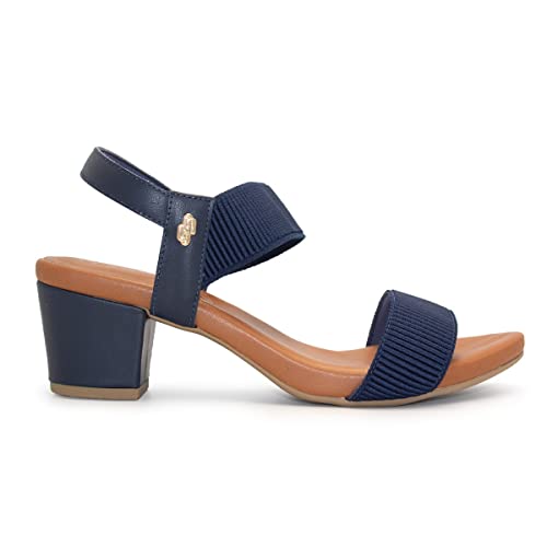 Sandália Usaflex Feminina Elástico Salto Bloco Y8204