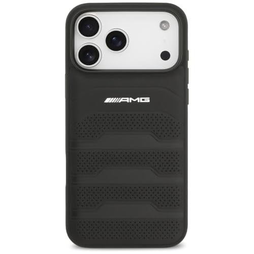 Coque iPhone 17 Pro Max AMG rigide en cuir noir pour éviter les rayures - 3