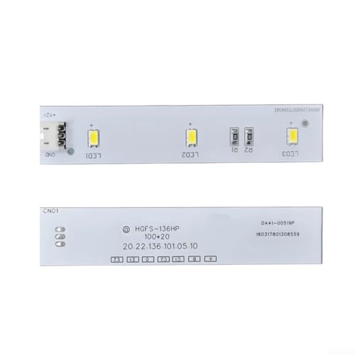 Para Samsung Refrigerador Led Tira de Luz Rs5555k4000da Da41-00519p Iluminación Blanca Brillante Fácil Instalar Ahorro de Energía Pieza de Repuesto de Larga Duración Para Cocina Aparatos de