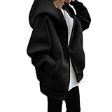 [1/2plus] ニブンノイチプラス パーカー ジップ アップ ハイ ネック フード ジッパー ボア レディース (JP, アルファベット, M, 黒)