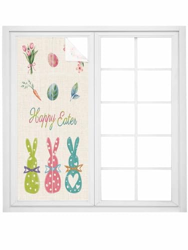 Película de privacidad para ventana Happy Easter 18x39 in multicolor miniatura 5