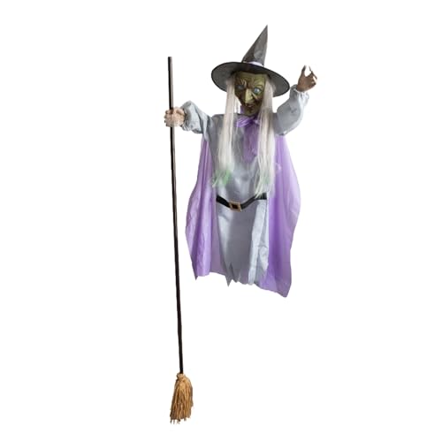 Sorcière Volante Anti Pluie Décoration Extérieure Halloween