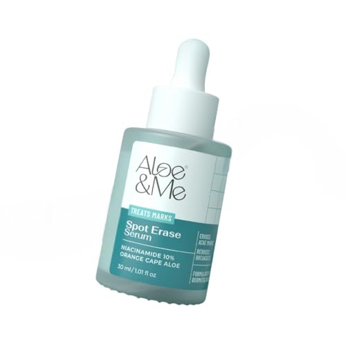 Image of Aloe&Me Spot Erase Serum, 30ml, Clinical Grade Niacinamide 10% with Orange Cape Aloe, Dark Spot Treatment for Normal to Oily Skin