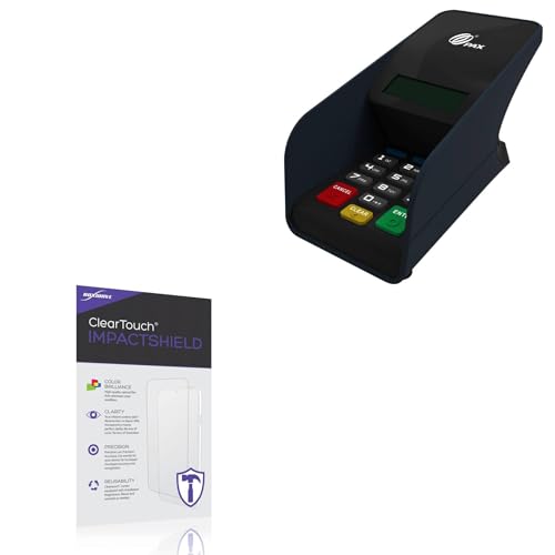 BoxWave Screen Protector Compatible With PAX S3000 - ClearTouch ImpactShield (2-Pack), Impenetrable Screen Protector Flexible Film