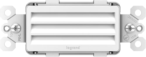 Image of Legrand Radiant Horizontal Step Light Adjustable LED Night-Light Outlet, Hallway Stair Night-Light, Power Outage-Light, NTLHORZWCC6, White (Pack of 6)