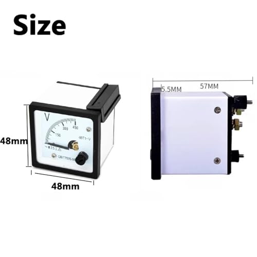 Voltímetro de CA de 100V y panel de medición de voltaje modelo 99T1 3