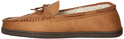 Image of FOCO NCAA Mens NCAA College Team Logo Moccasin Slippers