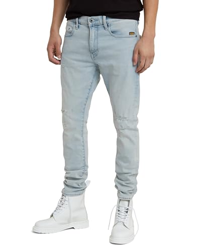 G-STAR RAW Herren Revend FWD Skinny Jeans, Blau (Sun Faded Bluejay Destroyed D20071-D634-G315), 29W / 30L – Ansicht 1