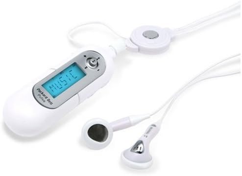 Packard Bell Pulse MP3 Player with white cap and headphones