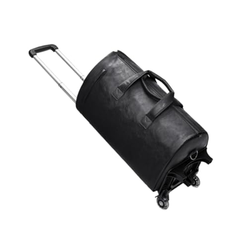 Rolling Garment Bag with Wheels for Travel Handbag Business Carry on Garment Bag, Black