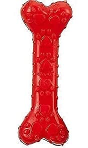 RvPaws Colorful Squeaky Paw Print Rubber Non Toxic Sound & Chew Bone Toy for Puppies & Small Dogs (Color May Vary) (B09J29PG6G) Amazon Price History, Amazon Price Tracker