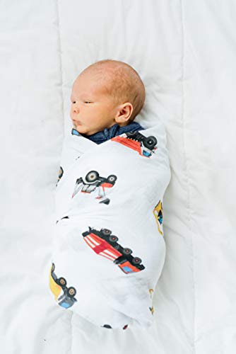 Image of ADDISON BELLE - Swaddle Blanket - Viscose Made from Bamboo Soft Baby Blanket for Baby Boy /Girl - Stretchy Newborn Baby Wrap - Nursery Receiving Blanket - Gender Neutral - 47 inch x 47 inch (Construction)