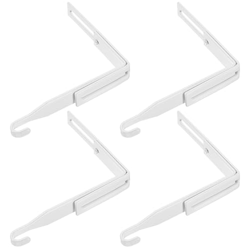 POPETPOP Crochets Métalliques Réglables pour Armoires, 4 Pièces, Multifonctionnels et Élégants, pour Rangement Penderie Cuisine