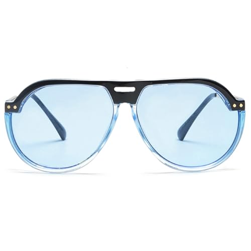 Retro Trendy Pilot Sunglasses for Women Men Large Frame Side Shield Sun Glasses Ladies Shades
