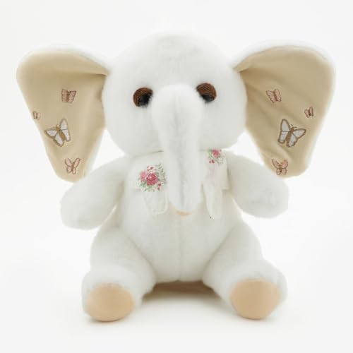 Image of White Elephant Soft Plush Toy for Kids Stuffed Soft Toy with Cute Hug-Friendly Plush for Babies, Toddlers & Children Safe, Lightweight & Easy to Clean (40CM)