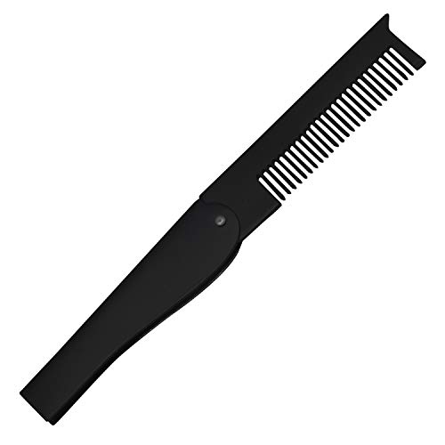 Lucky Franc's Anti-Frizz Stainless Steel Folding Comb for Home and Travel Use