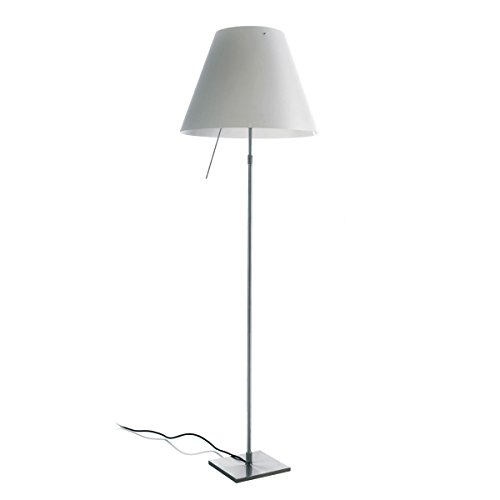 Luceplan Costanza D13 T.C. Lampada Da Terra, Alluminio