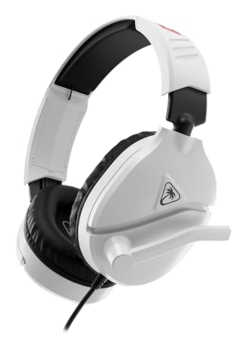 Image of Turtle Beach Recon 70 Wired Gaming Headset - Licensed for Nintendo Switch 2, Nintendo Switch /Lite /OLED, Flip-to-Mute Mic, Adjustable, Lightweight headphones, On-Ear Controls, 40mm Drivers, Black /White