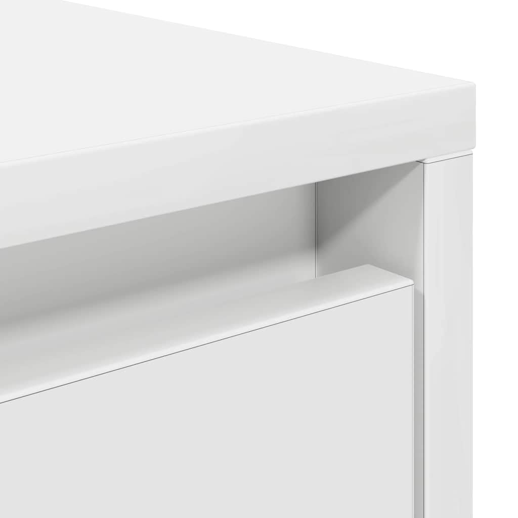 vidaXL Mesa de Centro con cajones Blanca 100x100x40 cm