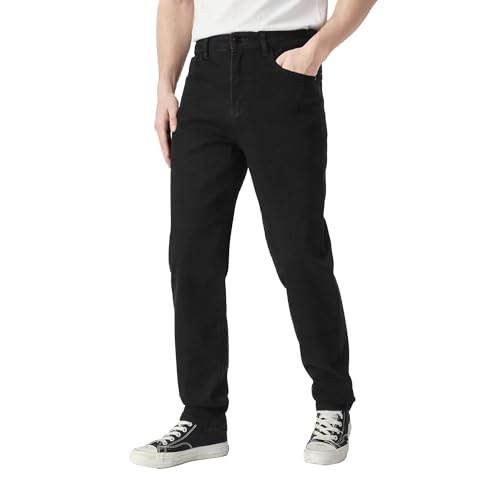 Men's Classic Straight Stretch Jean Relaxed Fit Comfort Flex Waist Jeans Breathable Denim Pants