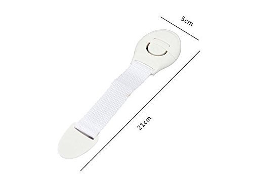 f-eshion 10pcs Bebé Niño mascota seguridad cerradura de seguridad pestillo para baño de nevera cajón armario puerta de armario