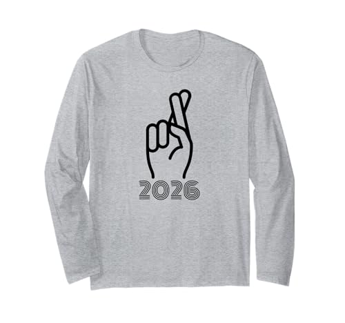 2026 Fingers Crossed Funny New Year Hope T�V���c ����T�V���c