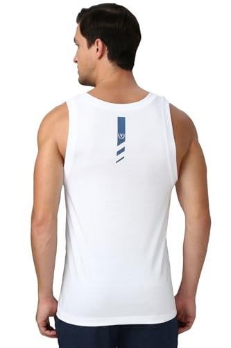 Image of Van Heusen Men's Cotton Regular Fit Sport Graphic Print Vest - Super Soft, Sleeveless,