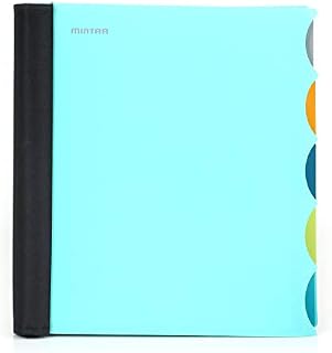 Mintra Office Durable PREMIUM Spiral Notebook - Fabric Covered Coils, No Snags, Removable