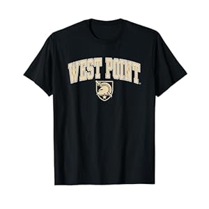 Army Black Knights Arch Over Black Officially Licensed T-Shirt