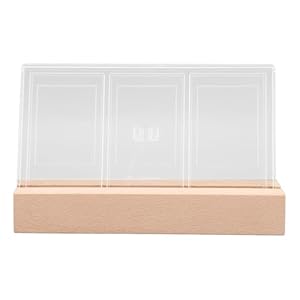 Aqxreight Holzsockel Acryl Fotorahmen