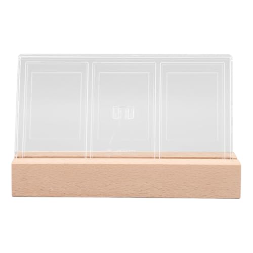FOTO Istantaneo Frame di Legno Pannello Acrilico Decorativo 3 Pollici con Illuminazione a LED per Camera da Letto Soggiorno Nursery Office in 3