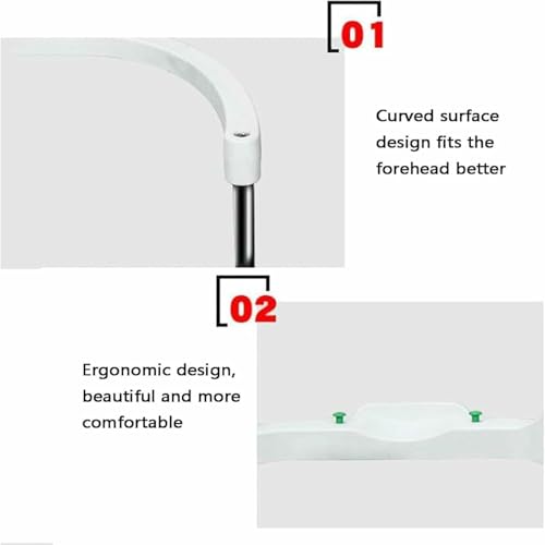 Support de mentonnière relevable avec ajustement fluide pour vision