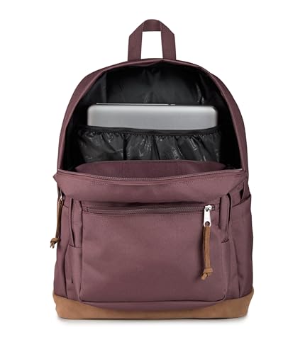 Image of JanSport Right Pack Backpack - Durable Daypack with Padded 15 inch Laptop Sleeve, Spacious Main Compartment & Integrated Water Bottle Pocket - Mahogany Haze