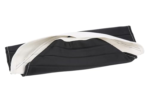 AKF Sitzbezug strukturiert, schwarz/weiß ohne Logo - für Simson S53, S83, SR50, SR80