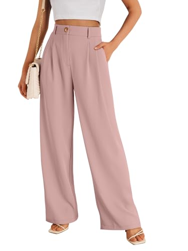 Image of LILLUSORY Womens Wide Leg Dress Work Flowy Pants Business Casual Outfits | 2026 Trousers, Dressy Slacks, High Waisted Palazzo, Professional Office Interview Clothes, Travel Wear