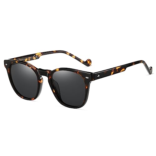 Shes Gafas De Sol Redondas Retro Para Mujer, Modernas, Polarizadas, Marco De Acetato De Moda, Sh2109, Marco De Tortuga Lente Gris Shes Gafas De Sol Redondas Retro Para Mujer, Modernas, Polarizadas, Marco De Acetato De Moda, Sh2109, Marco De Tortuga Lente Gris