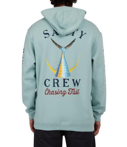 Image of Salty Crew Men's Tailed Hood Fleece - Men's Fashion Casual Long Sleeve Hoodie Cotton - Lifestyle Beach Apparel