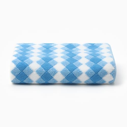 Image of Microfiber Soft Plain Bath Towel 400 GSM Towel for Bath Mens and Women | Absorbent Super Soft & Comfortable Quick Drying Bathing Towel (140 x 70CM) (Blue)