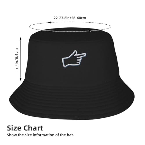 Bold White Cartoon Hand Blue Gradient Cap - Lightweight Polyester Adjustable4