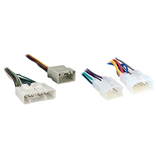 Metra 70-8117 Factory Amplifier Harness for 2004-Up Toyota Vehicles with JBL Sound System & Metra 70-1761 Radio Wiring Harness for Toyota 87-Up Power 4 Speaker