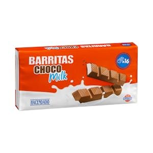 Barritas de chocolate con leche Hacendado rellenas de leche Paquete 16 ud. (200 g) Pack 2