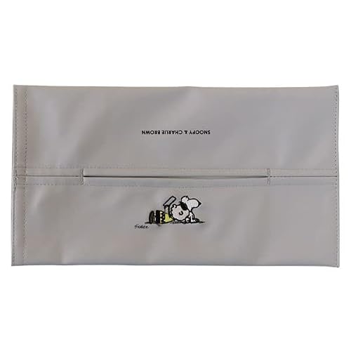 ピーナッツ tente ソフトパックティッシュ用カバー GRAY