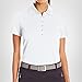 Callaway Women's Short Sleeve Ottoman Stretch Performance Golf Polo, Sun Protection, Moisture-Wicking (Available in Plus), White, X-Large